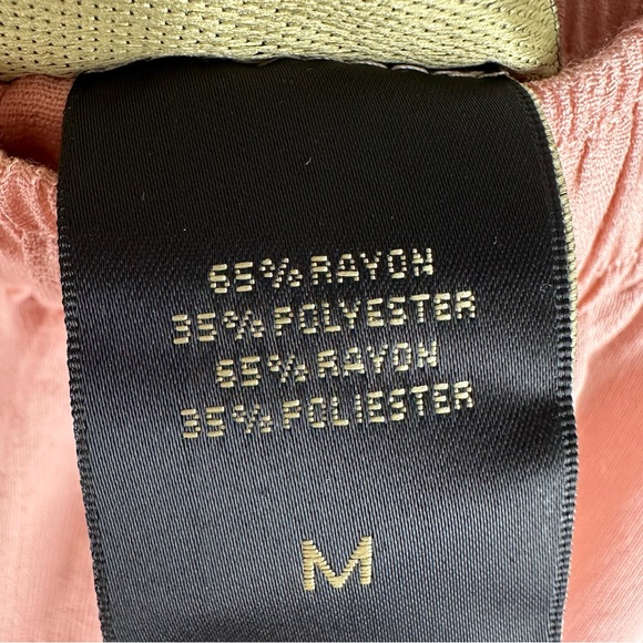 Metro Wear preppy boho blush pink high waisted midi skirt size medium - Picture 4 of 7